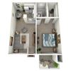 1 Bed 1 Bath Up